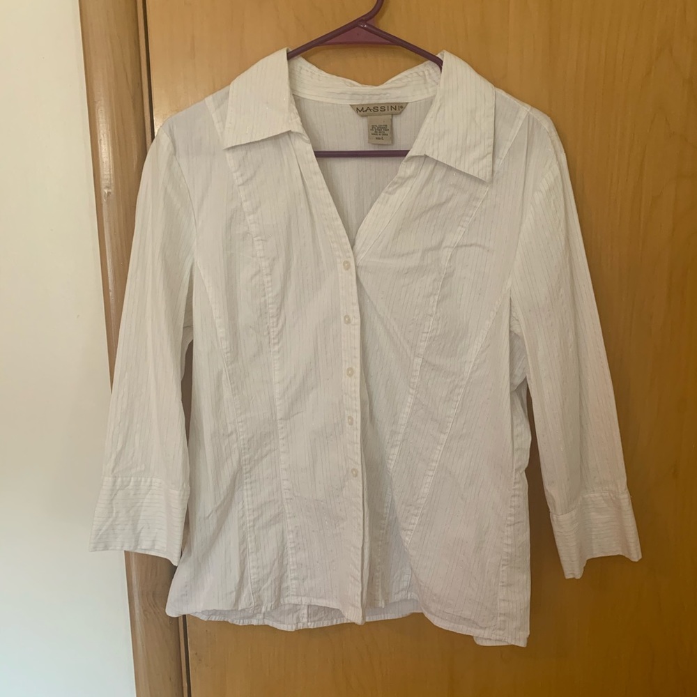 White button up Shirt!